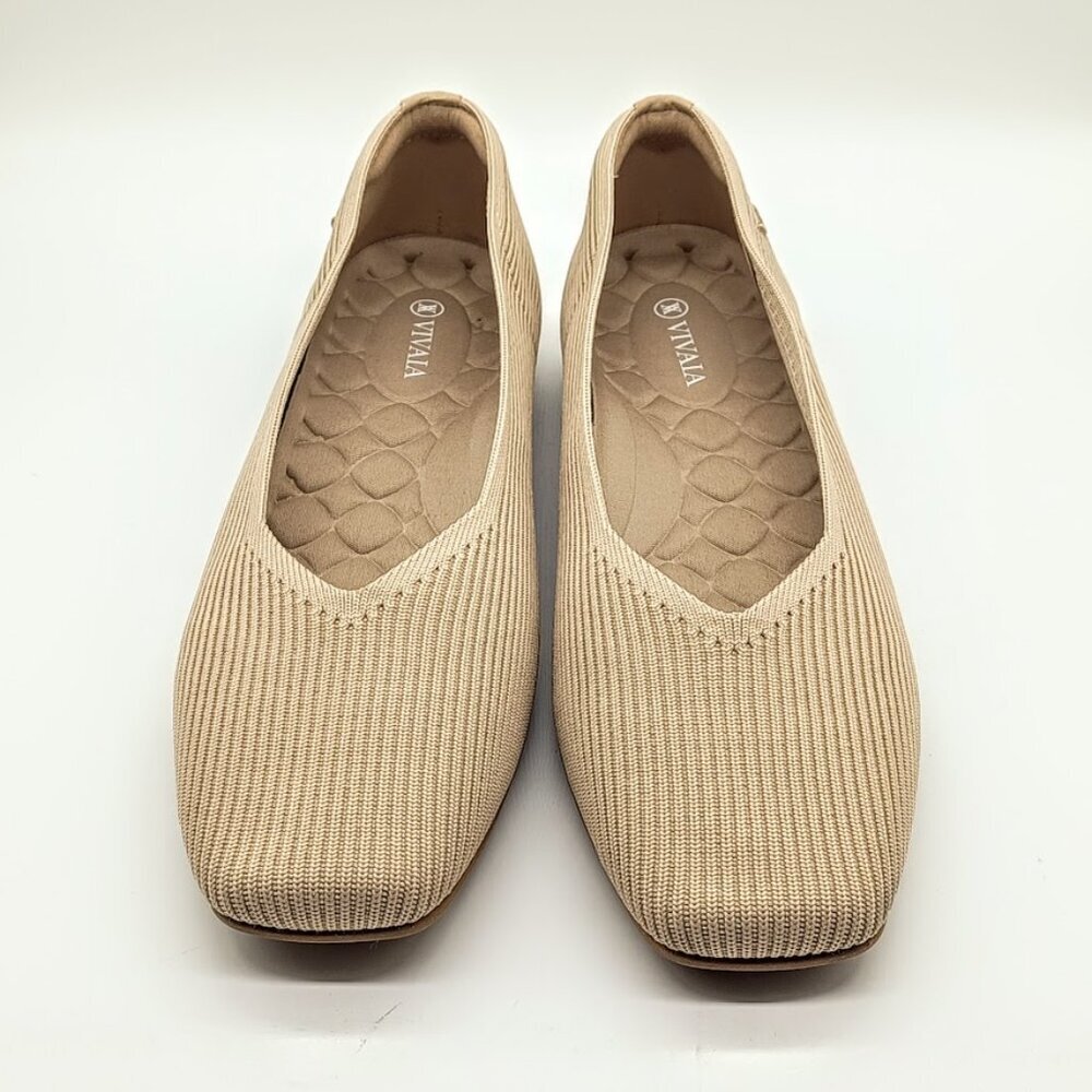 VIVAIA Women's Cream Flats - Picture 3 of 9